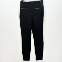 Spanx Leggings Womens XL Classic Twill Pull On Pants Black Slimming *Flaw - £21.65 GBP