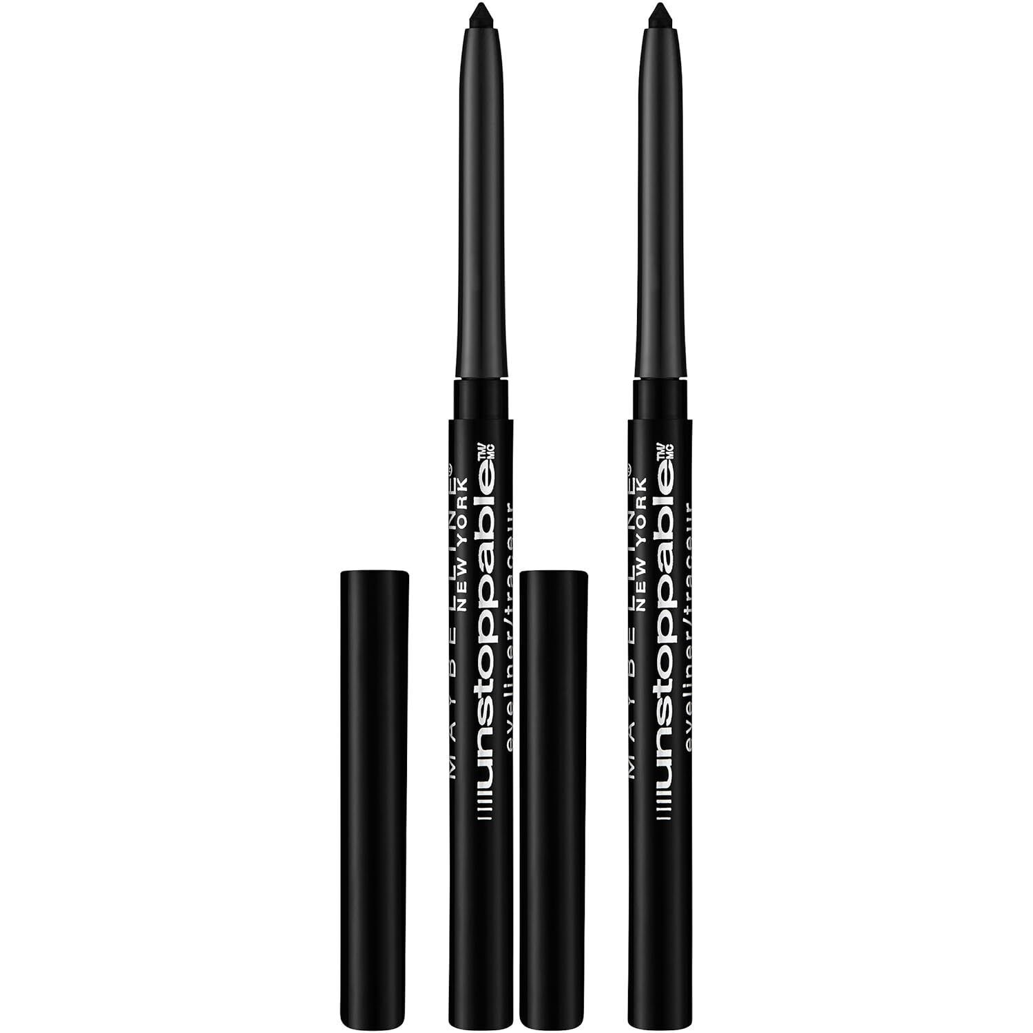 Maybelline Unstoppable Waterproof Mechanical Brown Eyeliner, Espresso, 2 Count - $21.69