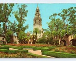 Alcazar Giardini Balboa Park San Diego California Ca Cromo Cartolina E16 - $3.03