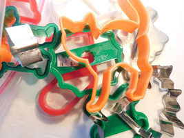 Assorted Cookie Cutters Metal &amp; Plastic Lot - $19.79