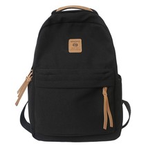 Simple Solid Color Hand Backpack Women Nylon Waterproof Student Bag Boy College  - £36.82 GBP