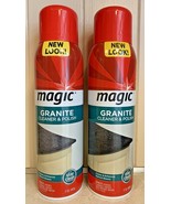 (2) Ma-gic Granite Cleaner &amp; Polish Aerosol 17 Oz Discontinued New Marbl... - $54.95