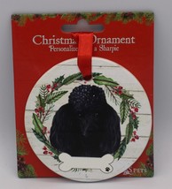 Christmas Ornament - Dog - Poodle - Black - £10.46 GBP