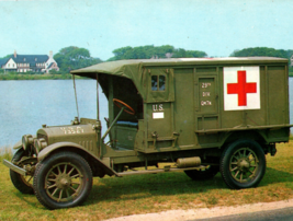 WWI 29th Division 1918 GMC Columbia Army Ambulance Postcard - £10.00 GBP