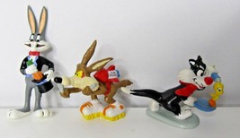 Looney Tunes Cake Toppers Applause 1988 Buggs Bunny Sylvester Wile E. Coyote - £12.96 GBP