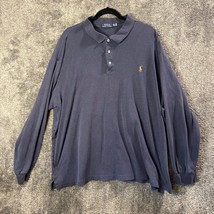 Polo Ralph Lauren Polo Shirt Mens 3XLT Navy Blue Big Tall MultiColor Pon... - $13.89