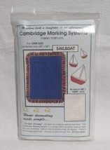 Cambridge Marking Systems SAILBOAT Fabric Template for Crib Comforters Only - $14.60