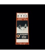 RARE JAN 27th, 1986 Blackhawks Oilers Wayne Gretzky Mark Messier Goal NHL HOF - $94.99