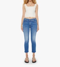 Mother mid rise dazzler crop jean in Different Strokes - £119.99 GBP