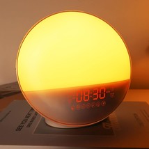 Sunrise Alarm Clock For Heavy Sleepers, Wake Up Light With Sunrise/Sunse... - £55.14 GBP