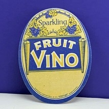 Label soda pop ephemera advertising vintage sign Fruit Vino manchester d... - £7.72 GBP