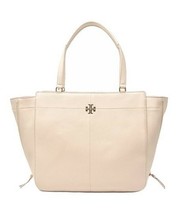 Tory Burch Ivy Side-Zip Leather Tote in Light Oak Pebbled Leather $525, ... - $6,791.02 MXN