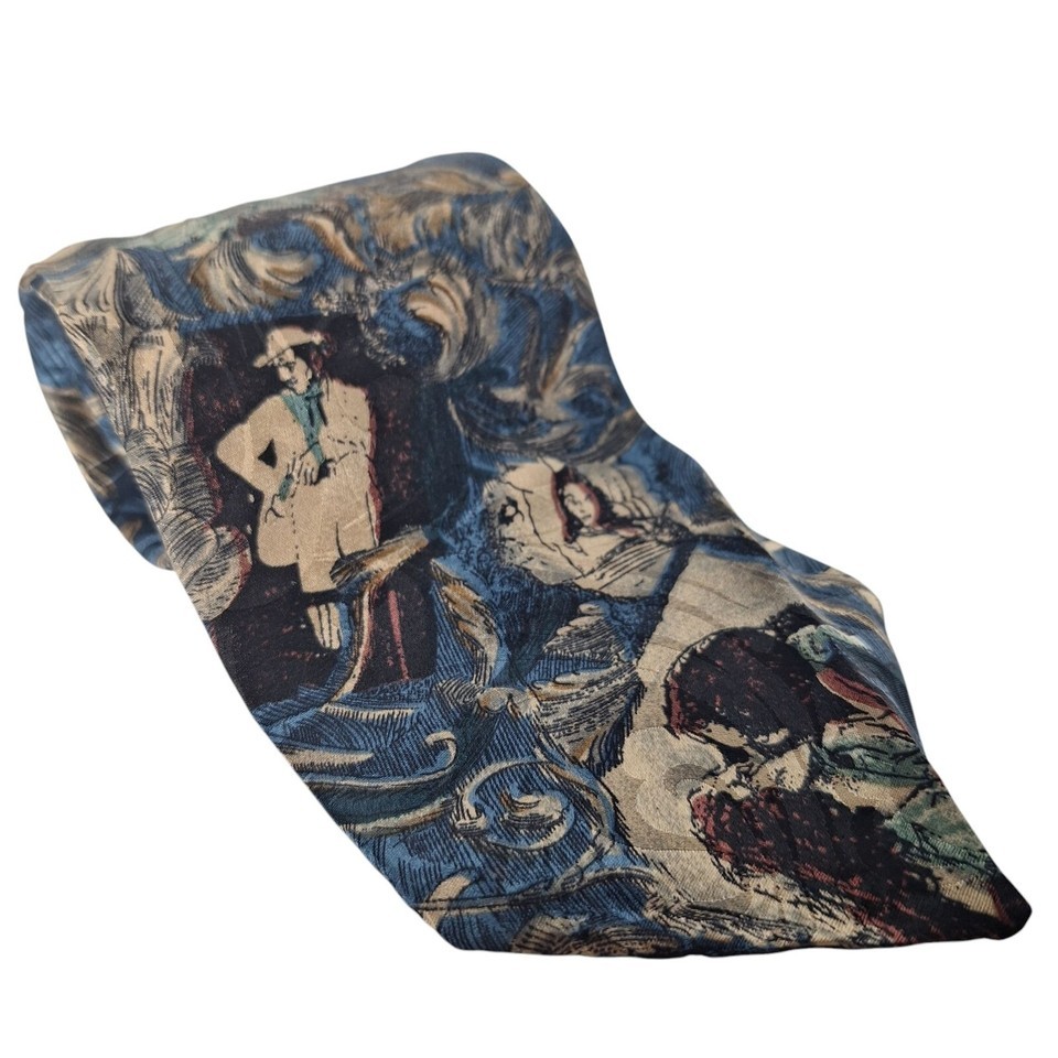 Vintage 1992 American Film Classics Gone With The Wind Novelty Silk Necktie - $18.71