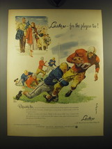 1948 Lastex Football Uniforms Ad - art by John Cullen Murphy - £14.86 GBP