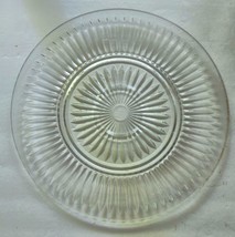 Vintage Large Pressed Glass Dish Tray 12.75&quot; Diameter - £14.24 GBP