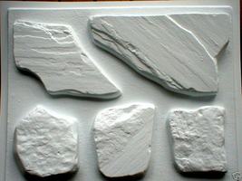 50 Cement Fieldstone Molds Make Veneer Fireplace Stones Pavers Rocks, Fast Ship image 4