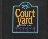 RJ&#39;s Courtyard Restaurant Menu Knoxville Tennessee 1990&#39;s - £17.15 GBP