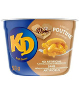 12 X KD Kraft Dinner Poutine Macaroni &amp; Cheese Snack Cups Pasta 58g Each - £35.68 GBP