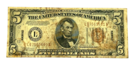 Series of 1934-A U.S. Hawaii Federal Reserve Note Fine Condition FR #2302 - $225.05