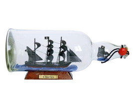 [Pack Of 2] John Halsey&#39;s Charles Model Ship in a Glass Bottle 11&quot;&quot; - £65.84 GBP