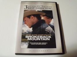 Brokeback Mountain DVD Widescreen Heath Ledger Jake Gyllenhaal Anna Faris - £4.72 GBP