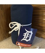 MLB Sweatshirt Throw Blanket Detroit Tigers 54 x 84 New With Tags - £17.15 GBP