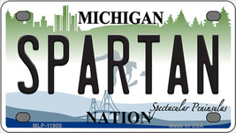 Michigan Spartan Novelty Mini Metal License Plate Tag - $14.95