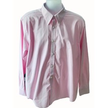 Brooks Brothers Mens 1818 Regent Fit Pale Pink Long Sleeve Button Down Shirt XL - £28.10 GBP