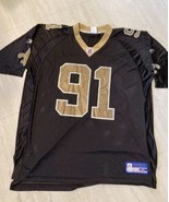 NFL Reebok New Orleans Saints Will Smith #91 Black Jersey Men’s X-Large XL - $39.60