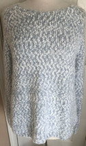 Buffalo David Bitton Long Sleeve Eyelash Sweater Blue/White Women’s Size XXL - £11.86 GBP