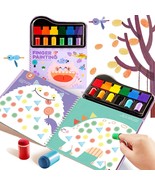 Finger Paint Kit with Finger Cot Coloring Book 6 Colors Non Toxic Washab... - £27.08 GBP