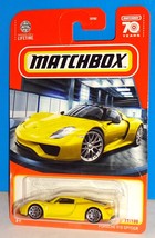 Matchbox 2023 MBX Showroom Series #77 Porsche 918 Spyder Yellow - £2.35 GBP