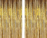 2 Pack Photo Booth Backdrop Metallic Tinsel Foil Fringe Curtains Environ... - $18.99