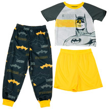 Batman The Dark Knight 3-Piece Boys Pajama Set Multi-Color - £19.92 GBP