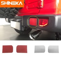 SHINEKA Car Stickers for  Wrangler jl accessories 2018 Aluminum Alloy Rear Bumpe - £101.44 GBP