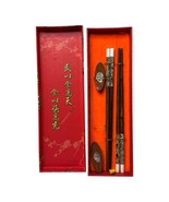 CHOPSTICK Gallery set of Wood Chop Sticks with Matching Rests New - €16,12 EUR