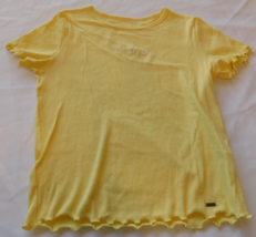 Hollister Women&#39;s Junior&#39;s short sleeve t shirt top Size S small Yellow Daises - £23.45 GBP