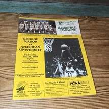 George Mason University Basketball Magazine Program Vs American University 1988 - £10.41 GBP