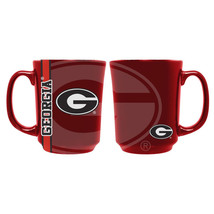 Georgia Bulldogs NCAA Reflective Coffee Mug Tea Cup 15 oz Ceramic Red - £18.58 GBP