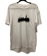 LuLaRoe Women&#39;s Small Shirt Hudson White Sky Casual Tunic T-shirt High L... - $6.75 CAD
