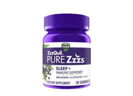 Vicks, ZzzQuil Pure Zzzs Sleep + Immune Support Melatonin Sleep Aid Gummies, 26 - £9.72 GBP