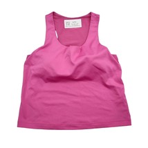 Athleta Shirt Womens XS Pink Sleeveless Scoop Neck Built In Bra Tank Top - £20.48 GBP