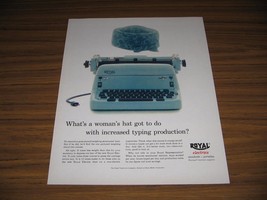 1956 Print Ad Royal Electric Typewriters Increased Production - £8.84 GBP