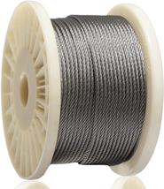 AGTEK Wire Rope 1/8 Inch Stainless Steel Aircraft Cable for Decking Railings, 25 - £45.44 GBP