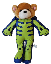 Halloween Skeleton Teddy Bear In Bones Costume Nylon Parachute Stuffed Animal - £22.46 GBP