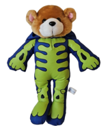 Halloween Skeleton Teddy Bear In Bones Costume Nylon Parachute Stuffed A... - £22.34 GBP