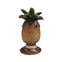 Candlestick Candle Holder Pineapple Ceramic Tropical Hawaii Beach Decor 8&quot; - £11.24 GBP