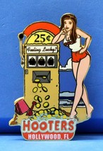 Hooters 25 Cent Slot Machine C ASIN O Feeling Lucky? Girl Pin - Hollywood,Florida - £10.21 GBP