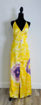 LINI Noelle Maxi Dress Yellow &amp; Purple Tie Dye Dress - XS - £40.44 GBP
