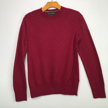Banana Republic Wool Sweater S Red Merino Crew Neck Long Sleeve Preppy P... - $31.40
